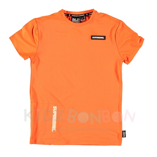 [SUPERREBEL] 슈퍼레벨 서퍼 남아 드라이핏 티셔츠_550 플루 오렌지(FLUO ORANGE)
