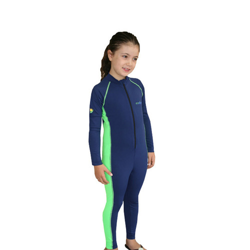 [에코스팅거] ecostinger Kids Long suit-Navy/Lime (4Y, 6Y)